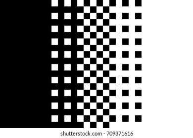 Pixel gradient pattern Classic dithering design Isolated black elements on white background Vector texture