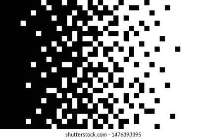 Pixel gradient Speed seamless pattern Vector line texture Fast effect design Black elements white background