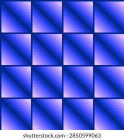Pixel Gradient Square Tile Seamless Pattern
