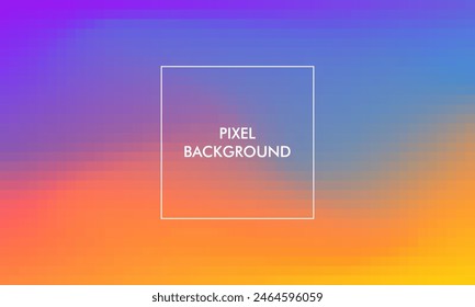 pixel gradient texture abstract background with color pastel, blue, purple, red, orange, yellow