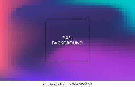 Pixel Gradient Textur Abstrakter Hintergrund mit Blau, Tosca, Lila, Pastellfarben, Rosa Farbe