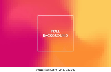 pixel gradient texture abstract background with pink, orange, yellow, red, pastel, color