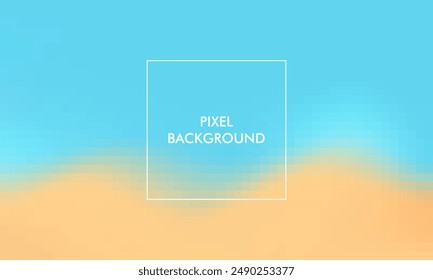 pixel gradient texture abstract background with blue, white, brown, pastel color