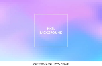 Fondo abstracto de la textura del gradiente del pixel con el color azul, púrpura, pastel, blanco