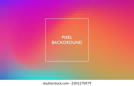 pixel gradient texture abstract background with purple, red, orange, tosca, blue, pastel color