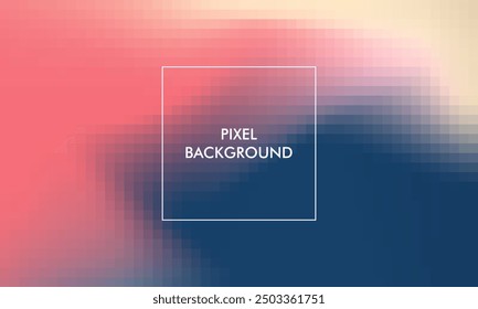 pixel gradient texture abstract background  with pink, red, blue, pastel, cream color