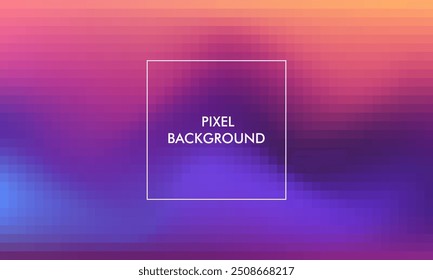 pixel gradient texture abstract background with blue, purple, orange, yellow, pastel color