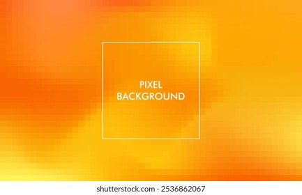 pixel gradient texture abstract background with orange and yellow color