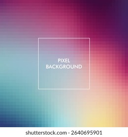 pixel gradient texture abstract background with blue, yellow, pink color
