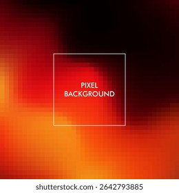pixel gradient texture abstract background with red, yellow, black color