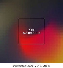pixel gradient texture abstract background with purple, black red, yellow color