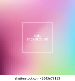 pixel gradient texture abstract background with pink, yellow, green, blue color