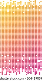 Pixel graphic in multicolor