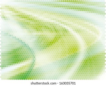 Pixel green spiral abstract colorful background