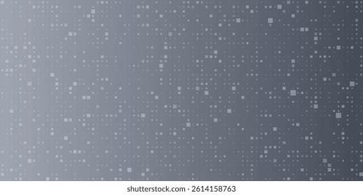 Pixel grey background, abstract mosaic colored bg. Silver square grid texture background. Abstract glitter halftone wallpaper with gradient overlay for disco bg, social media, business or hi-tech.
