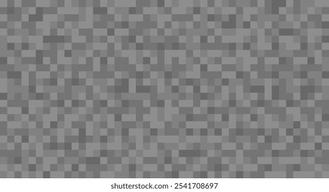 Modelo de plano de fundo Pixel Stone. Textura abstrata, fundo de cor cinza, papel de parede. Vetor