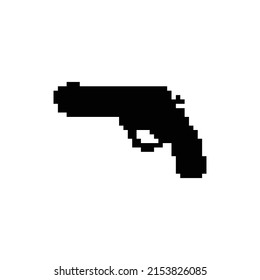 Pixel Gun Icon Vector Pixel Pistol Stock Vector (Royalty Free ...