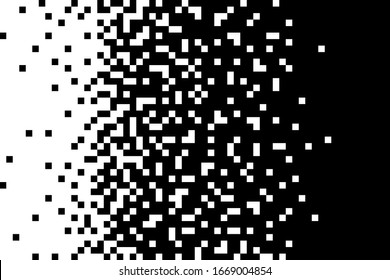 Pixel halftone background black   white colors