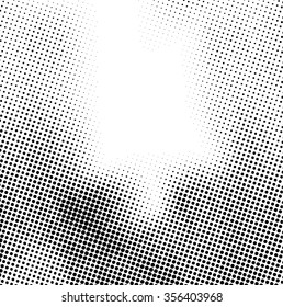 Pixel halftones background.Distress Dirty Damaged Spotted Circles Overlay Dots Texture . Grunge Effect .