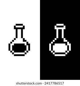  icono de posición de estado de píxeles elemento vector para la plantilla de logotipo de la compañía de signos de maná de juego de 8 bits 