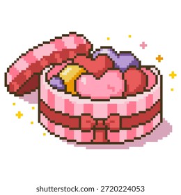 Pixel Heart Caja de regalo de caramelo