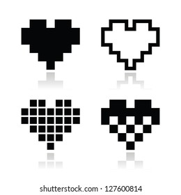 Download Pixel Heart Icon Free Download Png And Vector