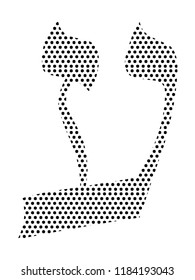 Pixel Hebrew Letter Ayin