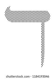 Pixel Hebrew Letter Dalet