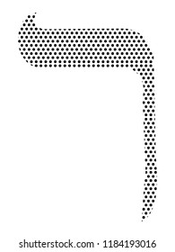 Pixel Hebrew Letter Resh