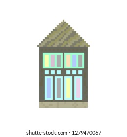 pixel house color