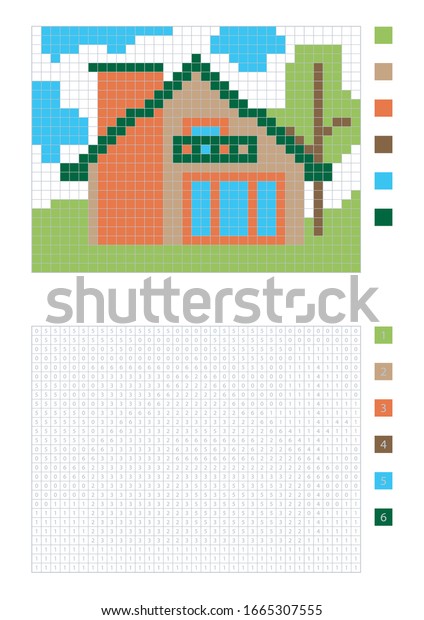 Coloring By Numbers Pixel House Games