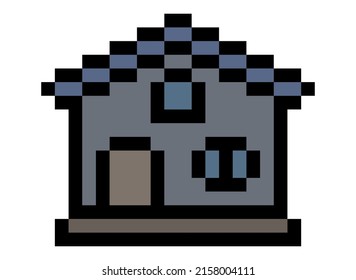 pixel house icon web minimal style