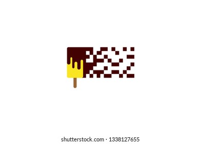 Pixel Ice Cream Logo Inspirations