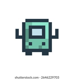 Pixel icon of bus, transportation icon
