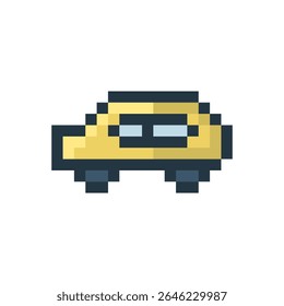  Pixel Icon of a car, transportation icon