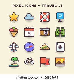 Pixel icons-travel 3