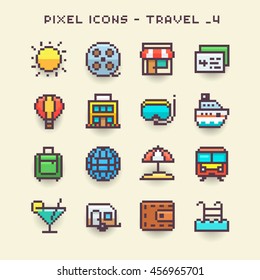 Pixel icons-travel 4