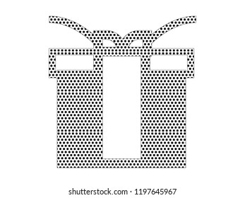 Pixel Image of a Christmas Gift