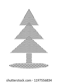 Pixel Image of a Christmas Tree