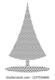 Pixel Image of a Christmas Tree