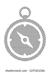 Pixel Image of a Compass Icon