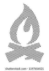 Pixel Image of a Fire Sign Icon