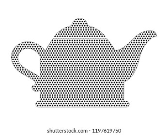 Pixel Image of a Teapot