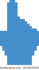 pixel index finger cursor icon, hand pointer icon, 8bit style click cursor 