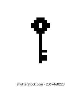 Tecla Pixel para juegos y sitios web. Arte de píxeles de 8 bits
