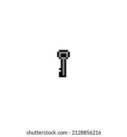 Tecla Pixel para juegos y sitios web. Arte de píxeles de 8 bits