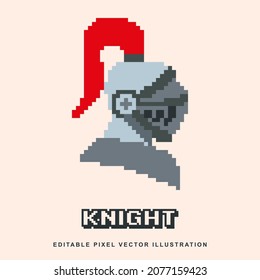 Pixel knight creative design icon vector illustration for video game asset, motion graphic and others