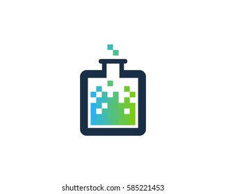 Pixel Lab Logo Design Element