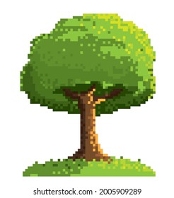 Pixel Art Tree Logo | Polar Vectors