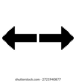 Ícone de Seta para a Esquerda e para a Direita com Pixel
